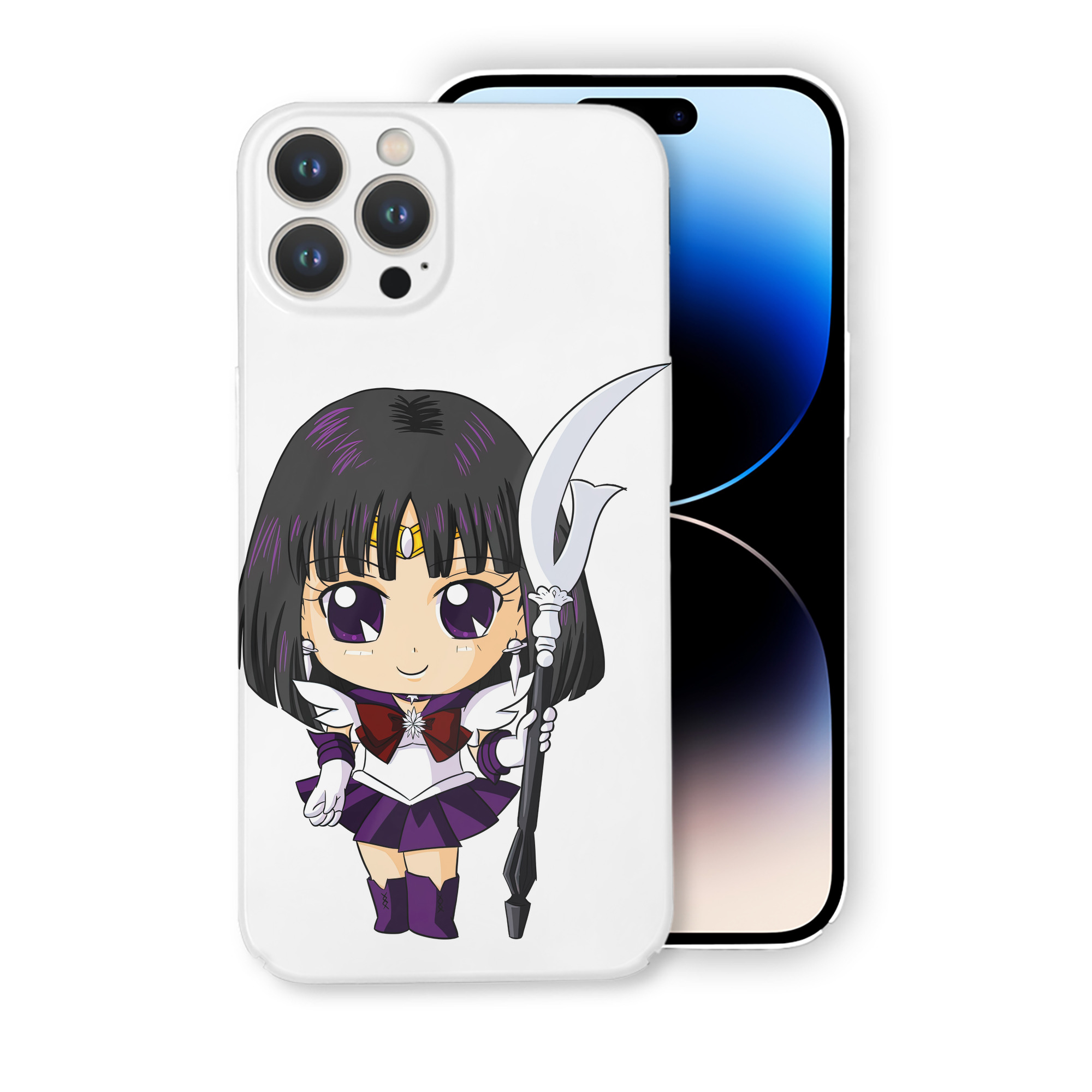 （画像用） 美少女戦士セーラームーン 土萠ほたる Sailor Moon Tomoe Hotaru （セーラーサターン；Sailor Saturn） 【iPhone 14シリーズ対応】ハードケース
